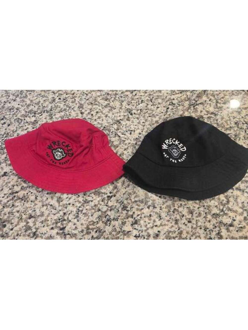 2 Wrecked At The Reef Bucket Hats Size Adult